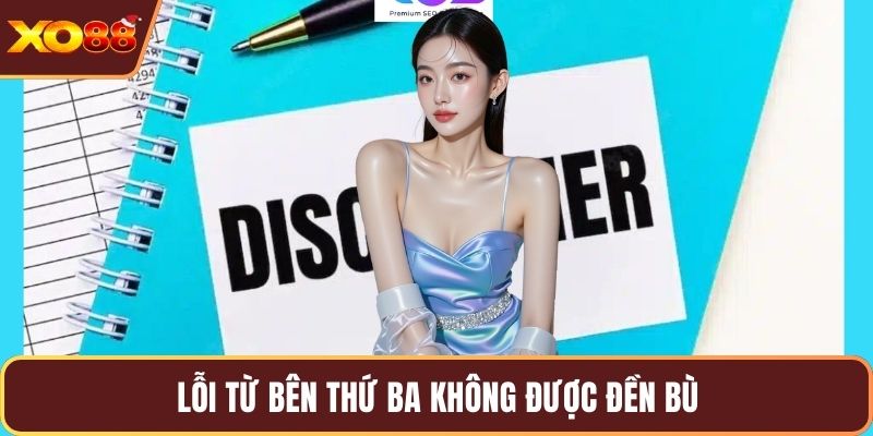 Lỗi từ bên thứ ba không được đền bù